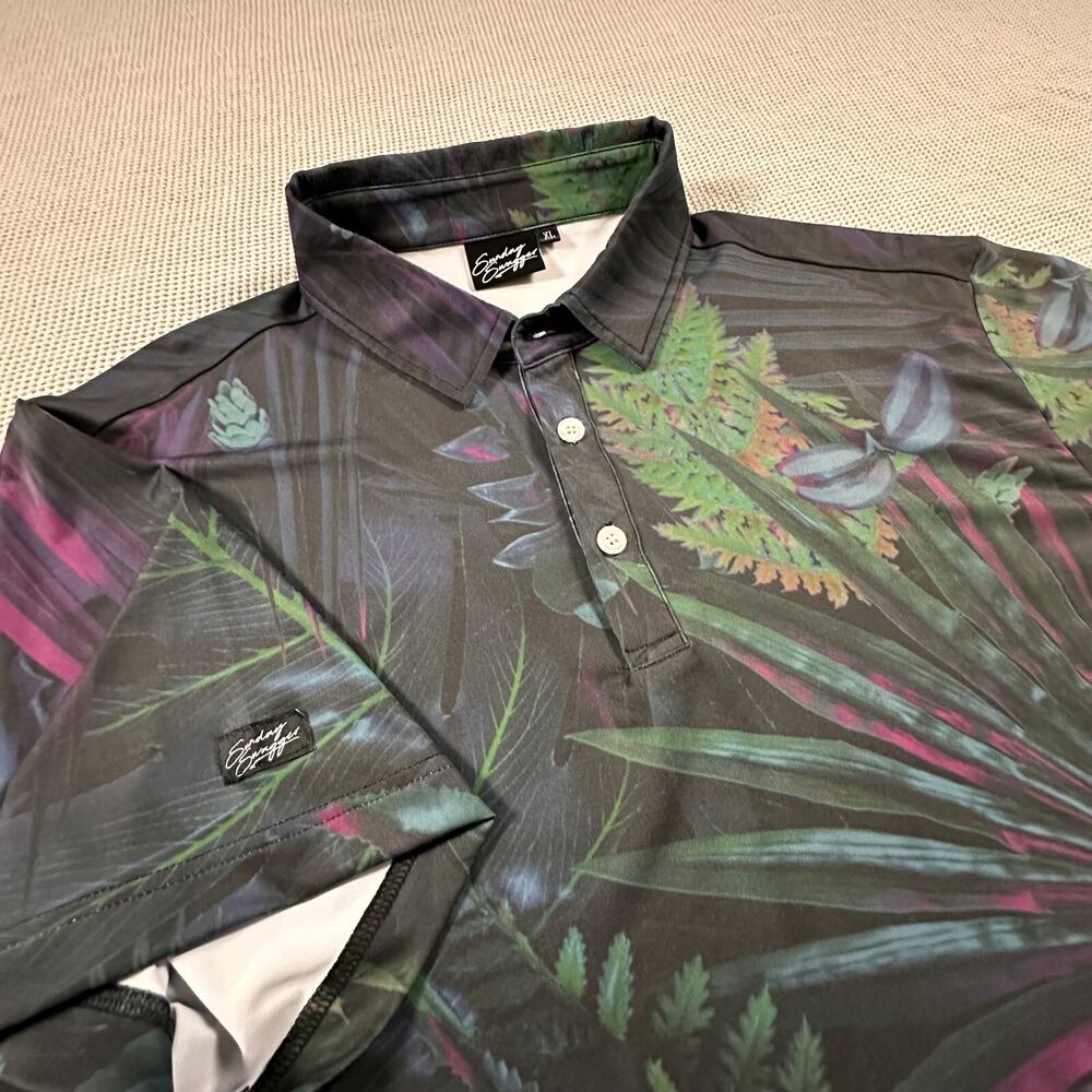 Sunday Swagger Shirt Mens XL Multicolor Performance Golf Polo Stretch AOP
